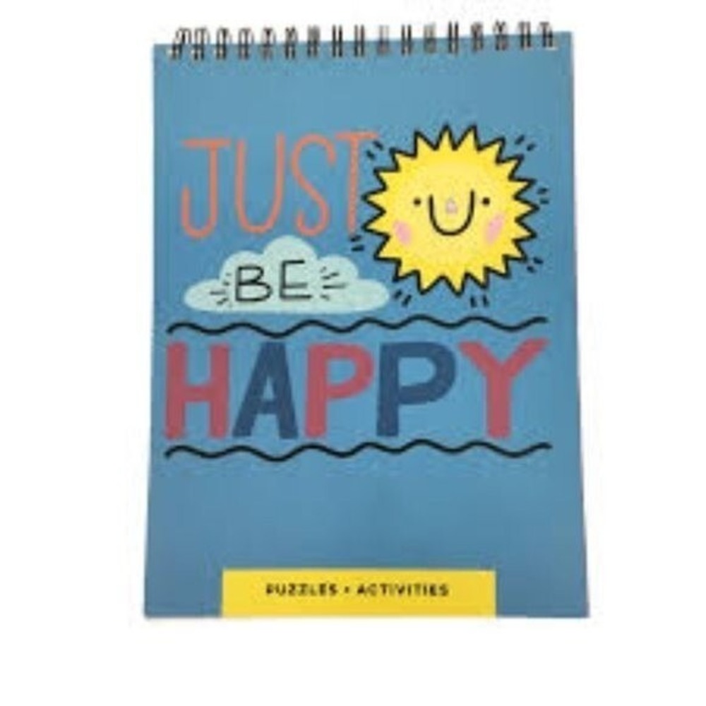 NEW Just Be Happy Puzzles & Activities Book